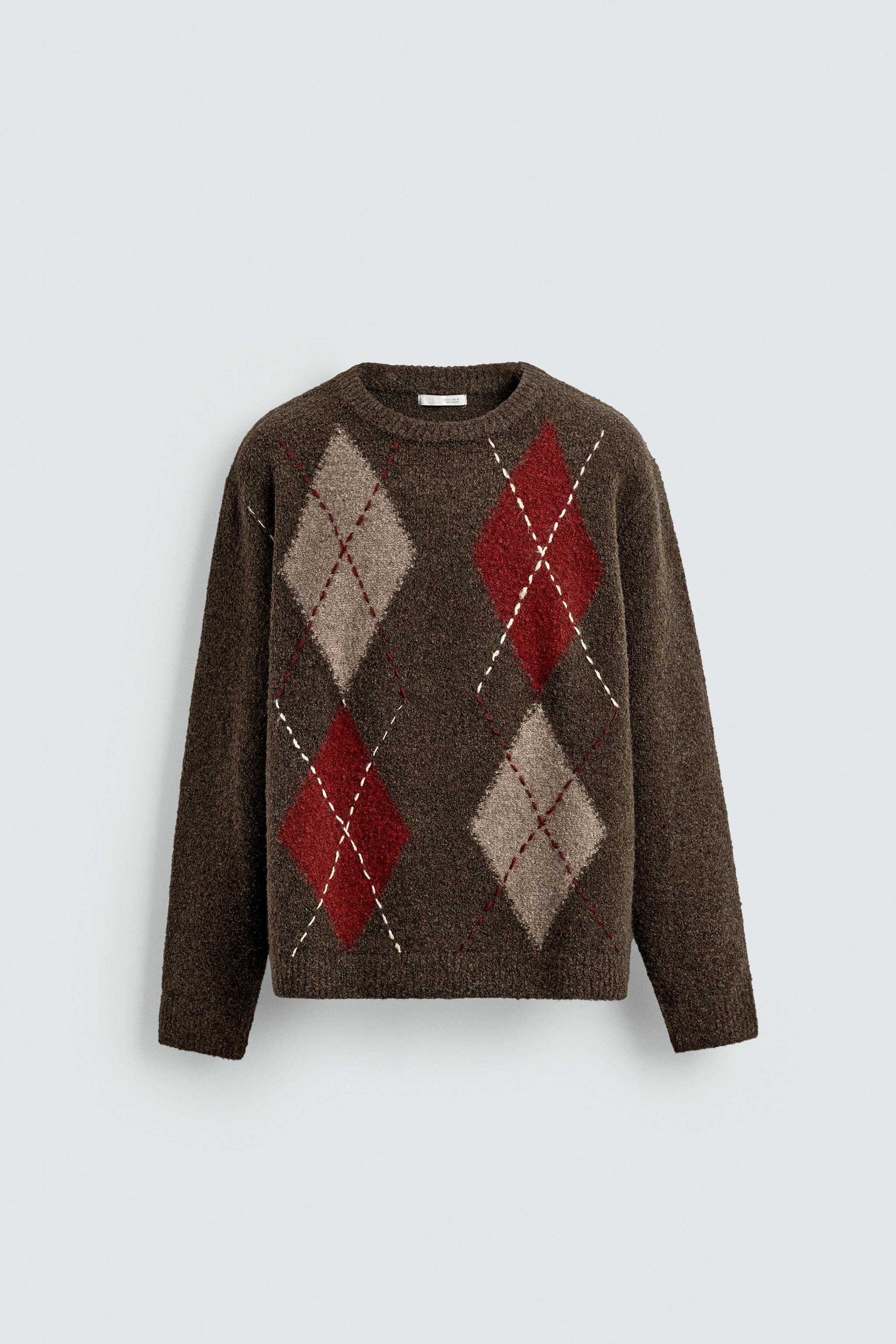 DIAMOND JACQUARD JUMPER